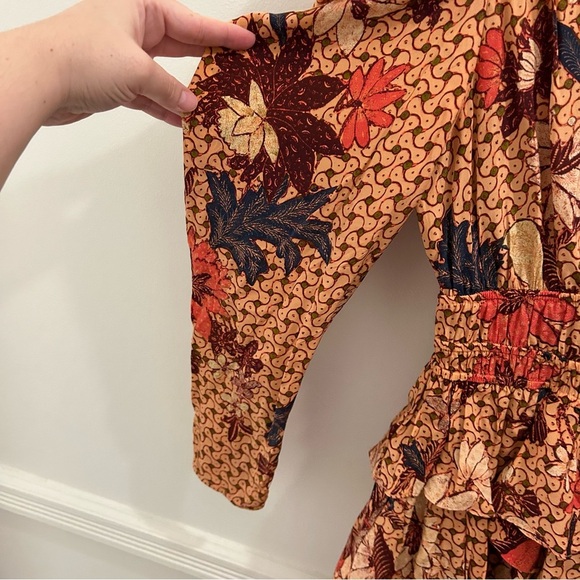 Ulla Johnson Oni Dress 6 Garden Rose NWT floral ruffles silk - Picture 6 of 15